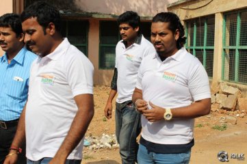 Yamaleela 2 Movie Team Swachh Bharath Program at Niloufer Hospital